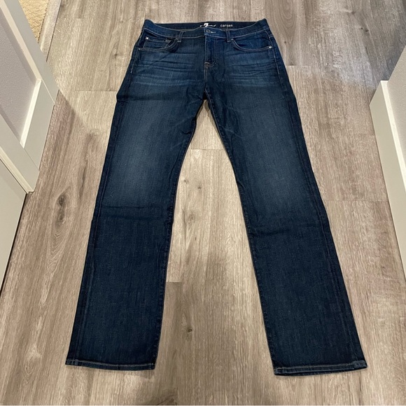 Mens 7 For All Mankind Carsten Jeans - Size 33 - Picture 1 of 5